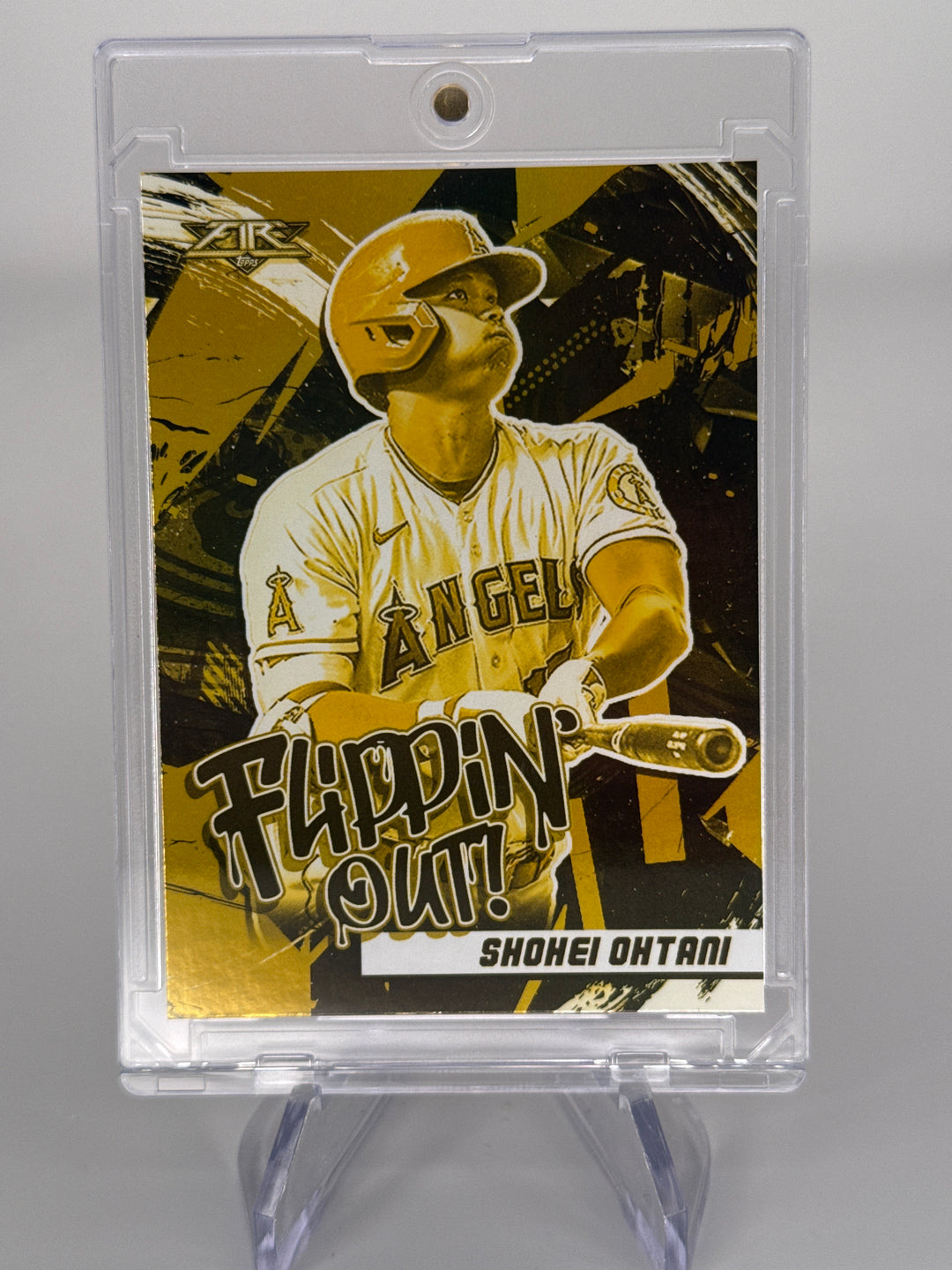 Shohei Ohtani 2022 Topps Fire Flippin Out Gold Minted