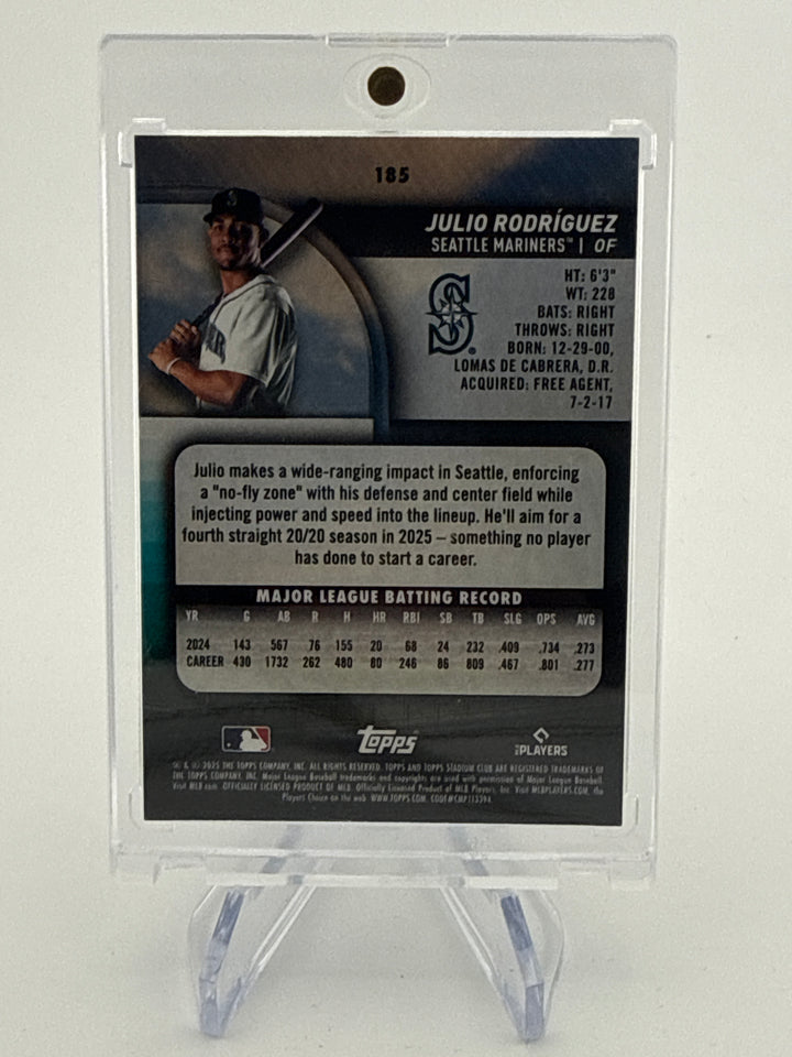 Julio Rodriguez 2025 Topps Stadium Club Members Only SSP Case Hit