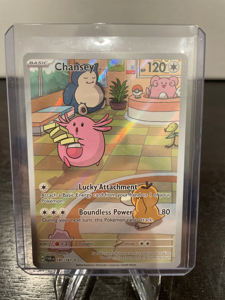 Pokemon TCG 2023 Chansey Illustration Rare Twighlight Masquerade, 187/167