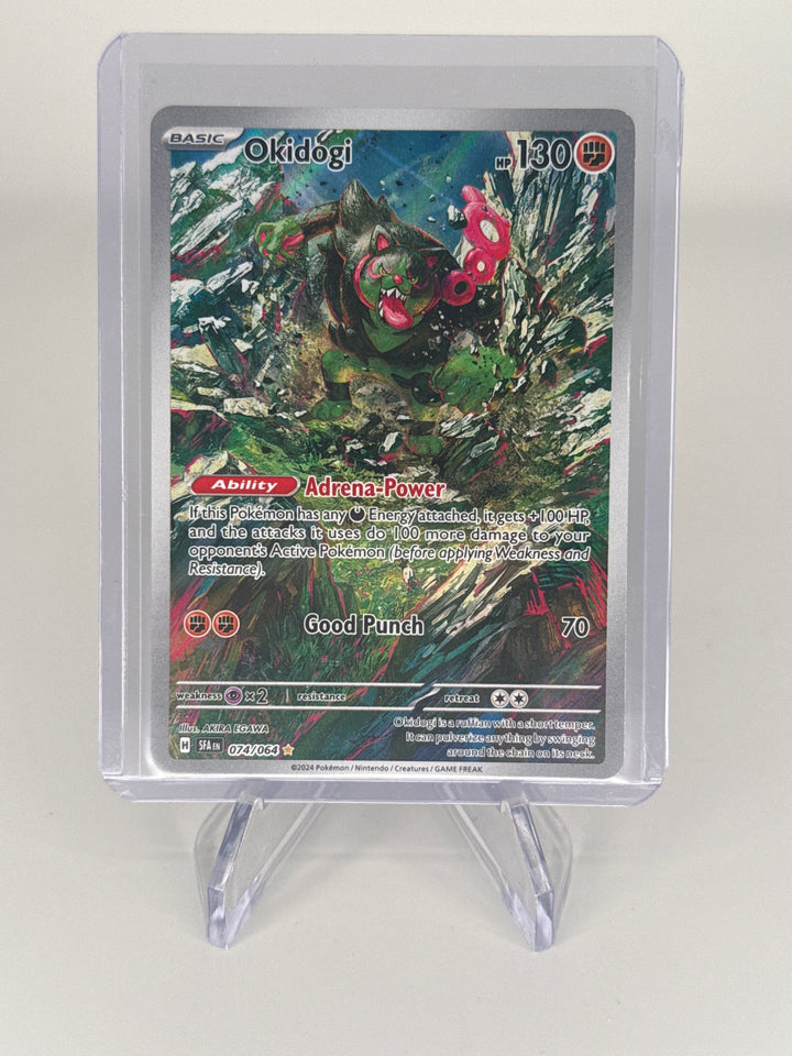 Pokémon TCG 2024 Okidogi Shrouded Fable Illustration Rare Full Art, 074/064
