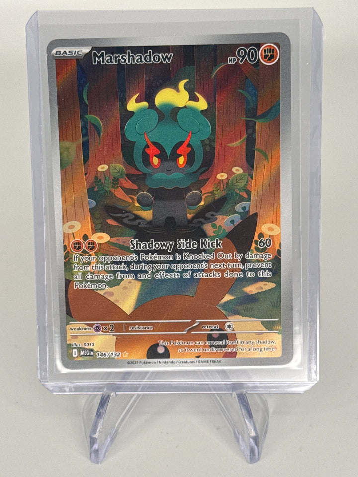 Pokemon TCG 2025 Marshadow Mega Evolutions Full Art Illustration Rare, 146/132