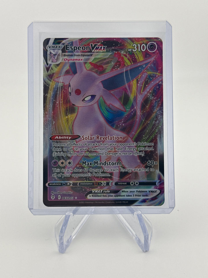 Pokémon TCG 2021 Espeon Vmax Evolving Skies Ultra Rare, 065/203