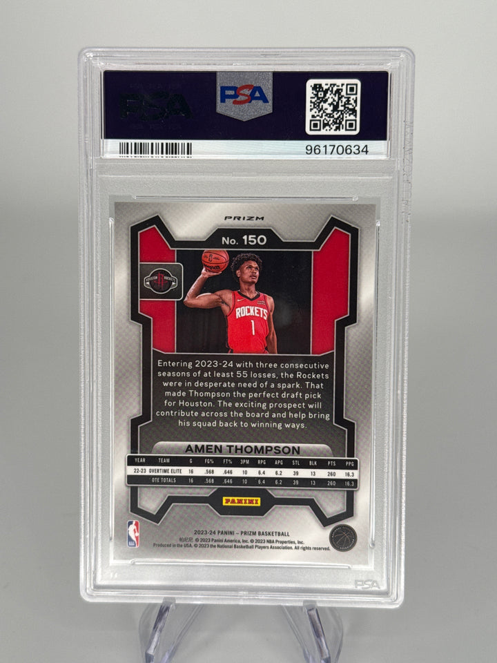 Amen Thompson 2023 Panini Prizm Ice Rookie, PSA 9 Mint