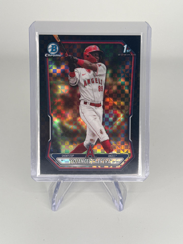 Yojancel Cabrera 2026 Bowman Chrome Black Geometric 1st Refractor, 06/10