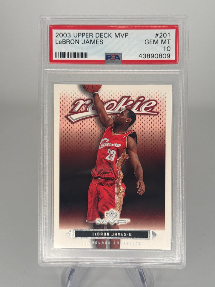 Lebron James 2003 Upper Deck MVP Rookie, PSA 10 Gem Mint