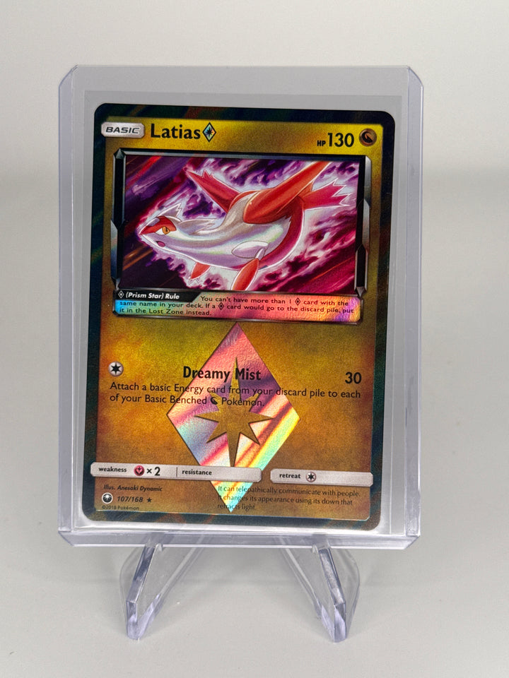 Pokemon TCG 2018 Latias Prism Star Celestial Storm Holo, 107/168