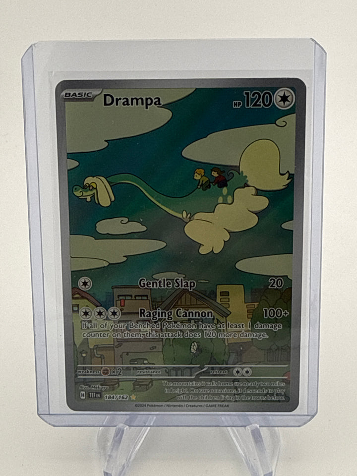 Pokemon TCG 2024 Drampa Temporal Forces Full Art Illustration Rare, 184/162
