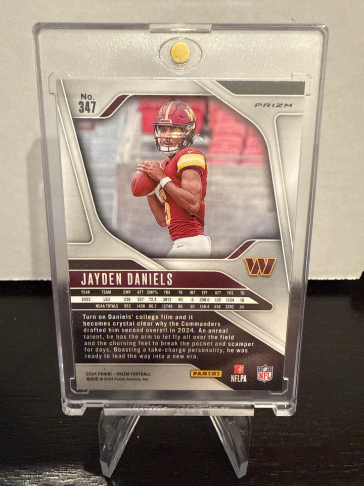 Jayden Daniels 2024 Panini Prizm Pink Holo Rookie