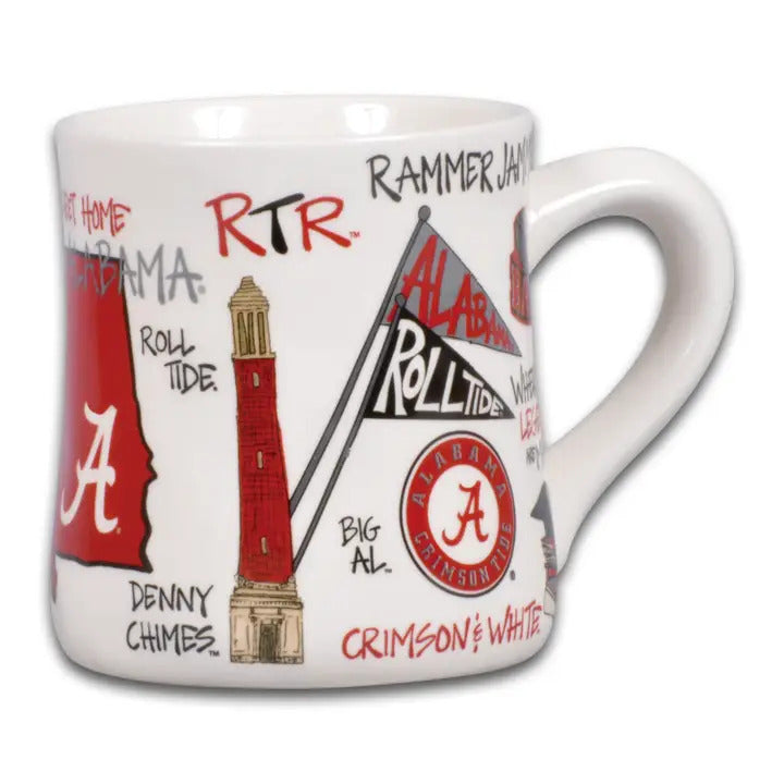 NCAA Alabama Icon Mug - 16 oz. Ceramic Mug
