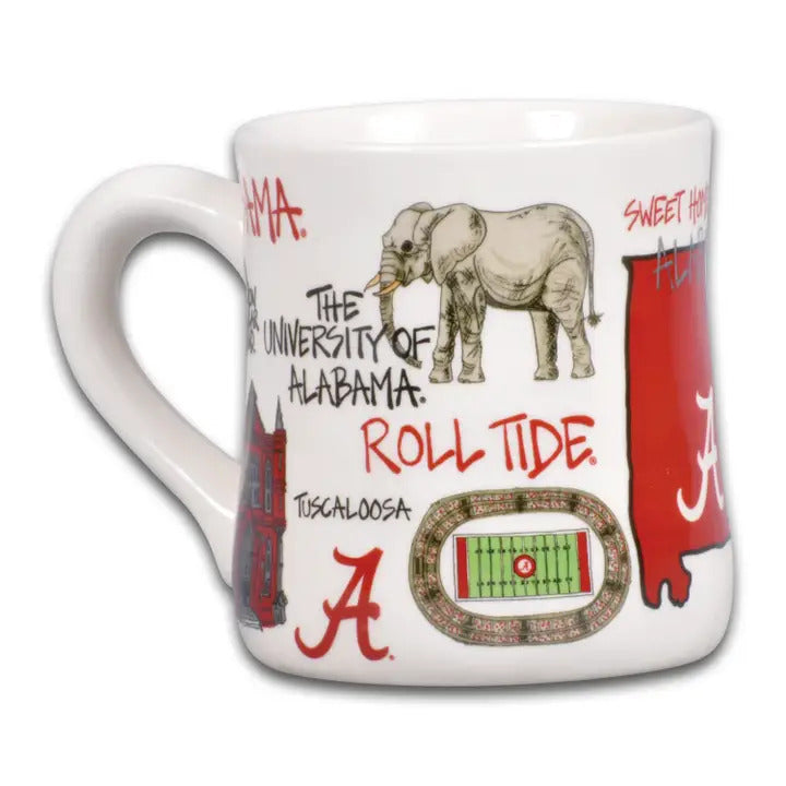 NCAA Alabama Icon Mug - 16 oz. Ceramic Mug