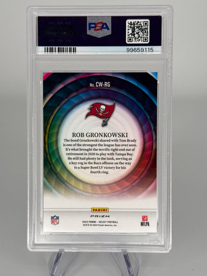 Rob Gronkoswki 2023 Panini Select Color Wheel SSP Case Hit, PSA 10 Gem Mint