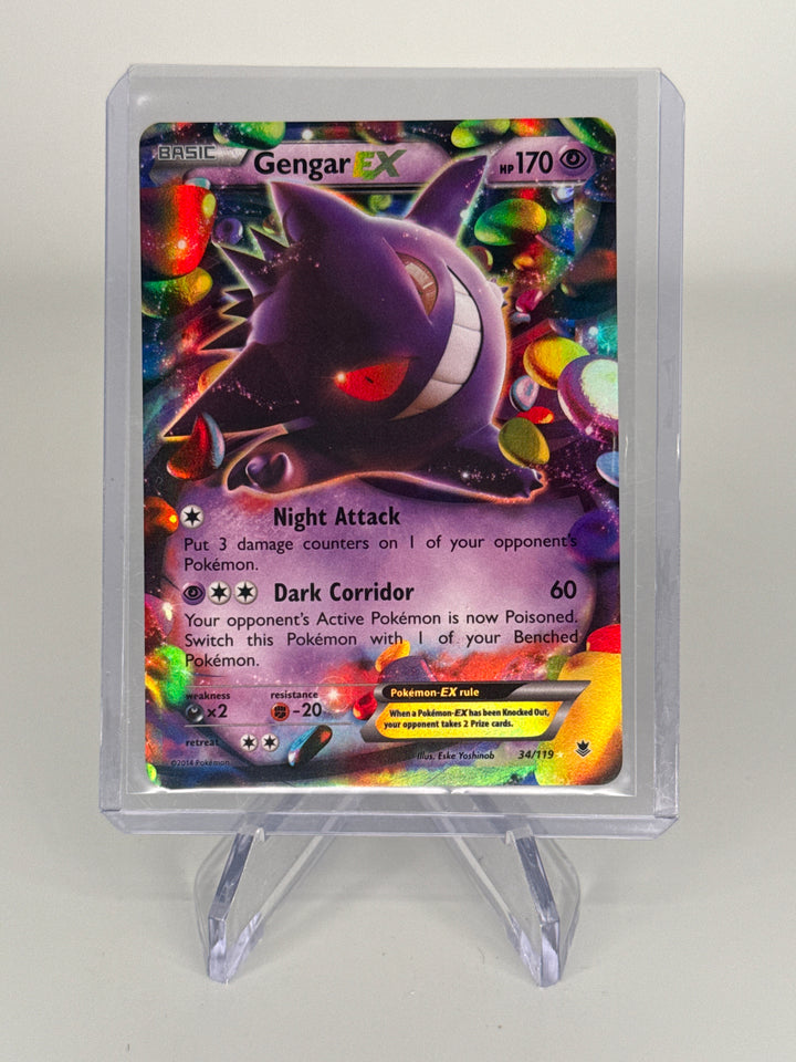 Pokemon TCG 2014 Gengar EX Phantom Forces Ultra Rare Holo, 34/119