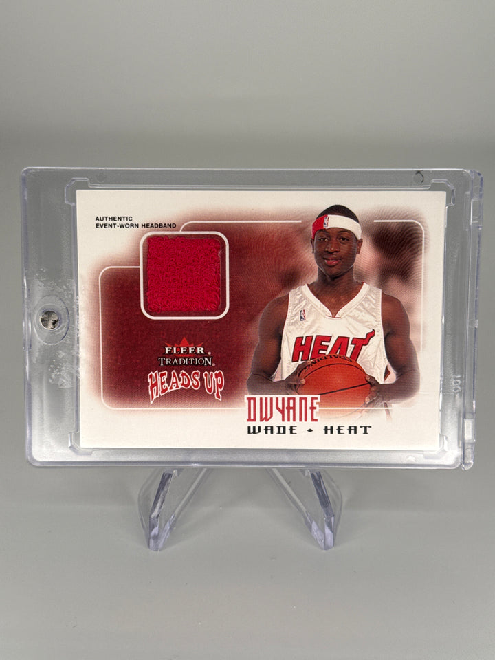 Dwyane Wade 2003 Fleer Tradition Heads Up Worn Headband Rookie, 22/65