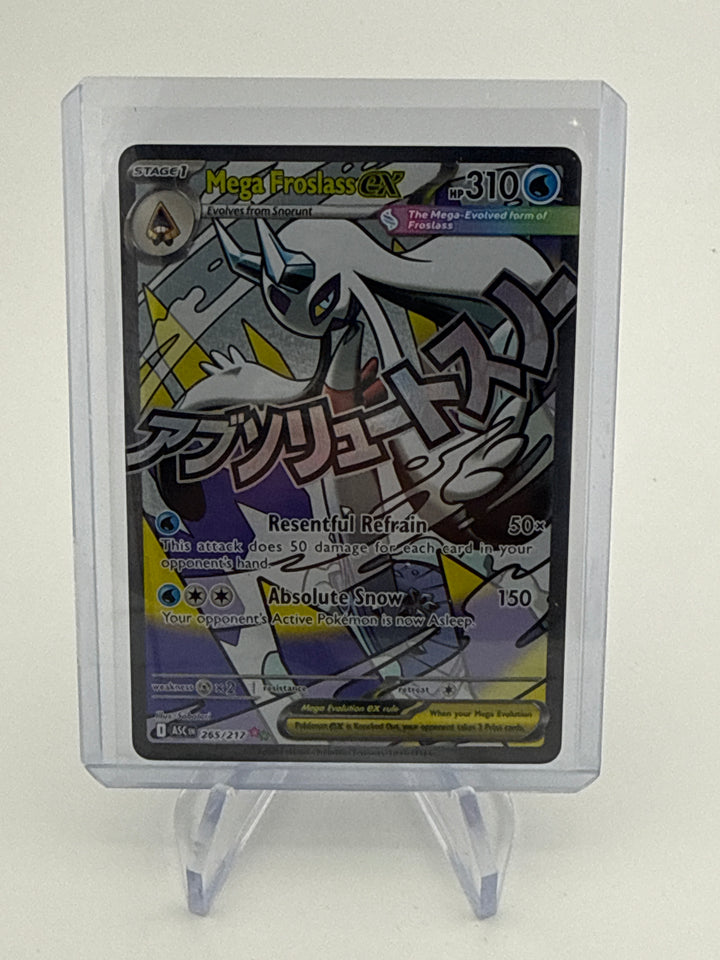 Pokemon TCG 2025 Mega Froslass EX Ascended Heroes Full Art, 265/217