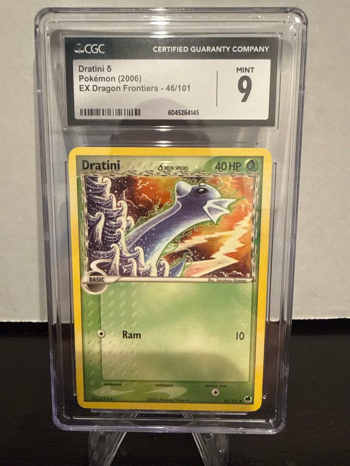 Pokemon TCG 2006 Dratini Delta Species EX Dragon Frontiers, 46/101, CGC 9 Mint