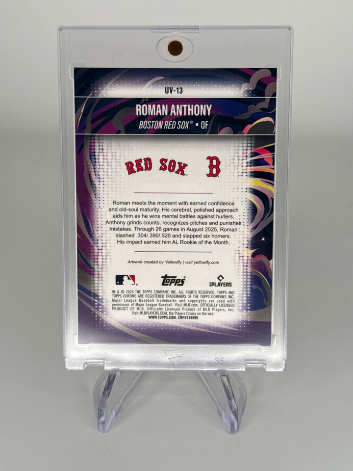 Roman Anthony 2026 Topps Chrome Ultra Violet SSP Case Hit Rookie