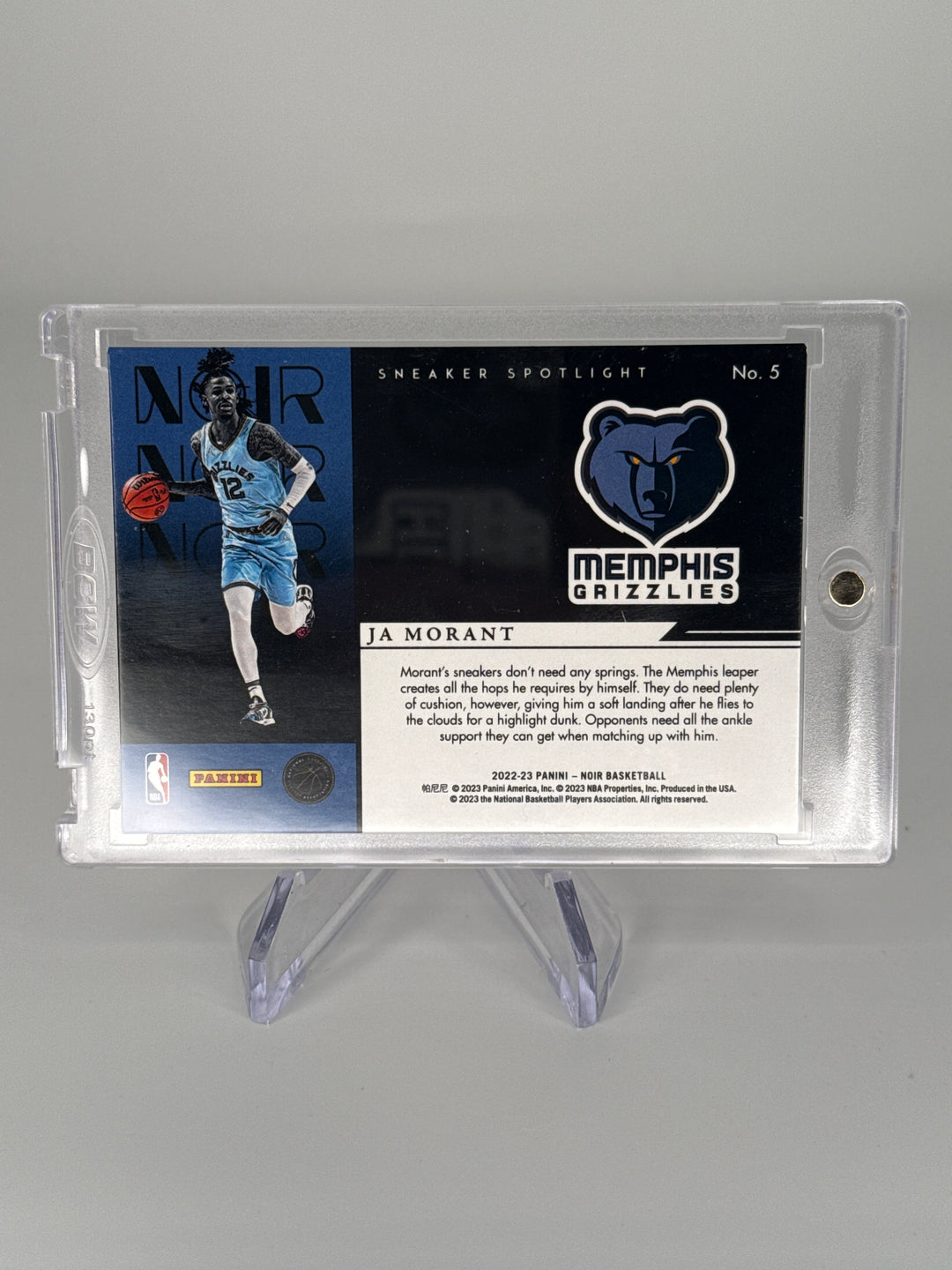 Ja Morant 2022-2023 Panini Noir Sneaker Spotlight, 81/99