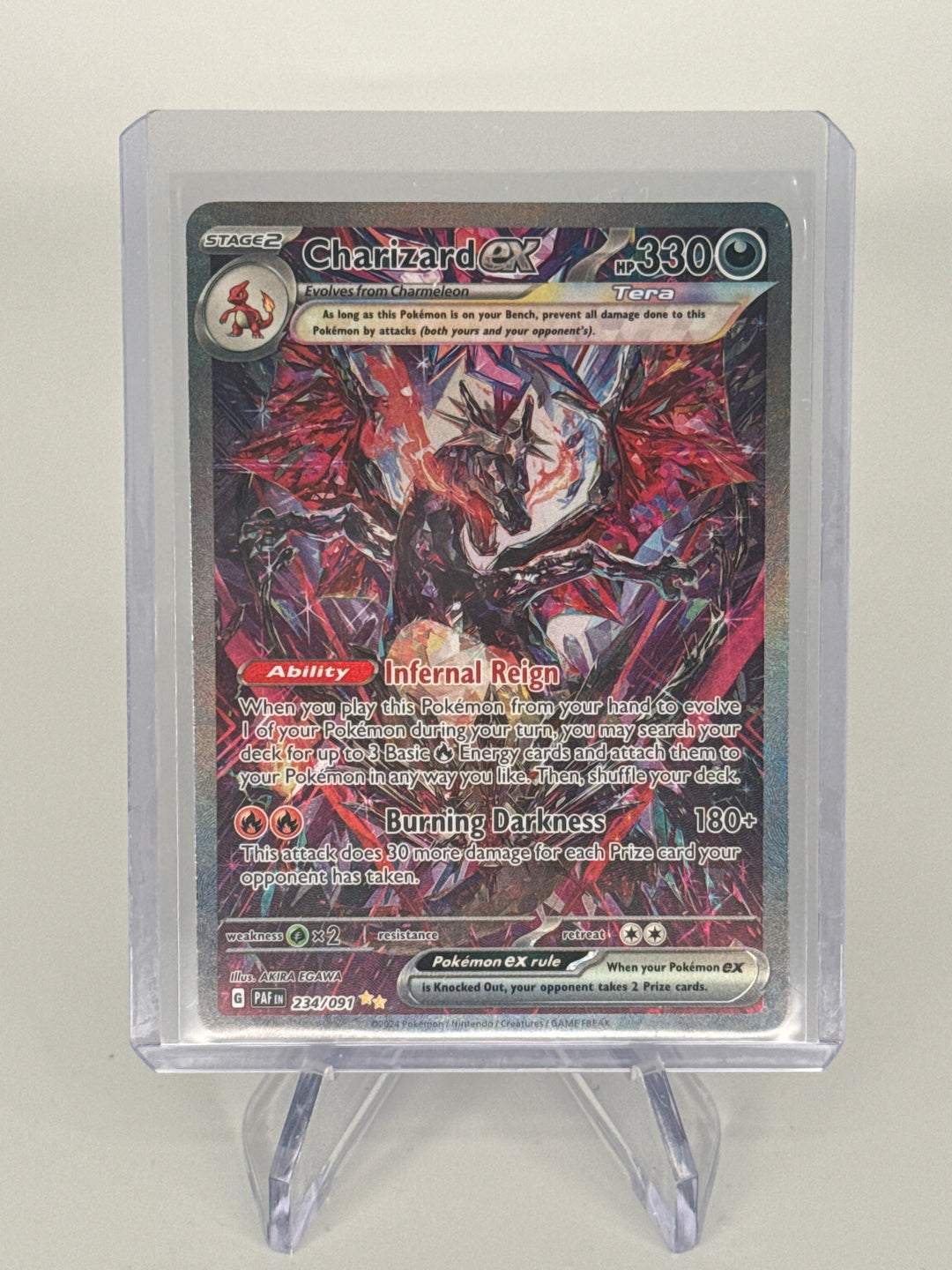 Pokémon TCG 2024 Charizard EX Paldean Fates Special Illustration Rare, 234/091