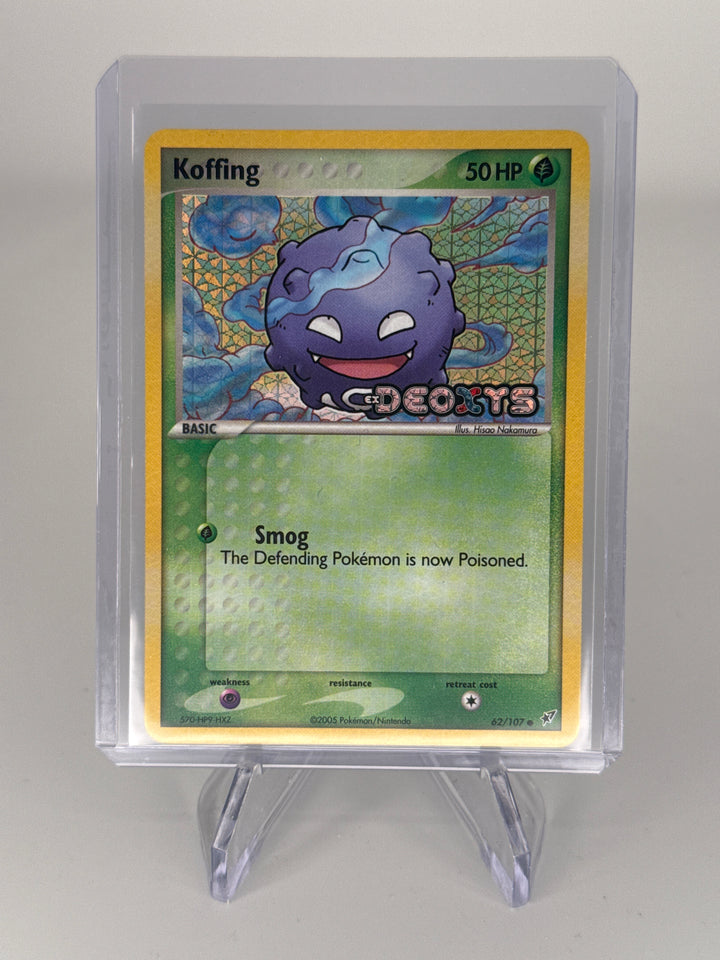 Pokemon TCG 2005 Koffing EX Deoxys Stamped Holo, 62/107
