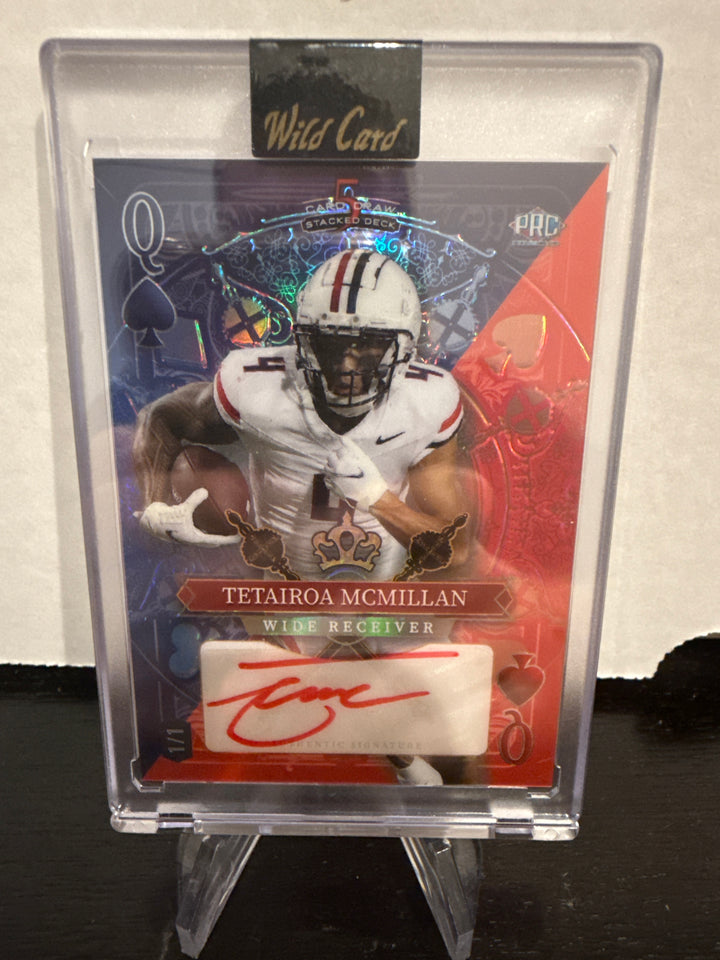 Tetairoa Mcmillan 2024 Wild Card Queen 1/1 Auto