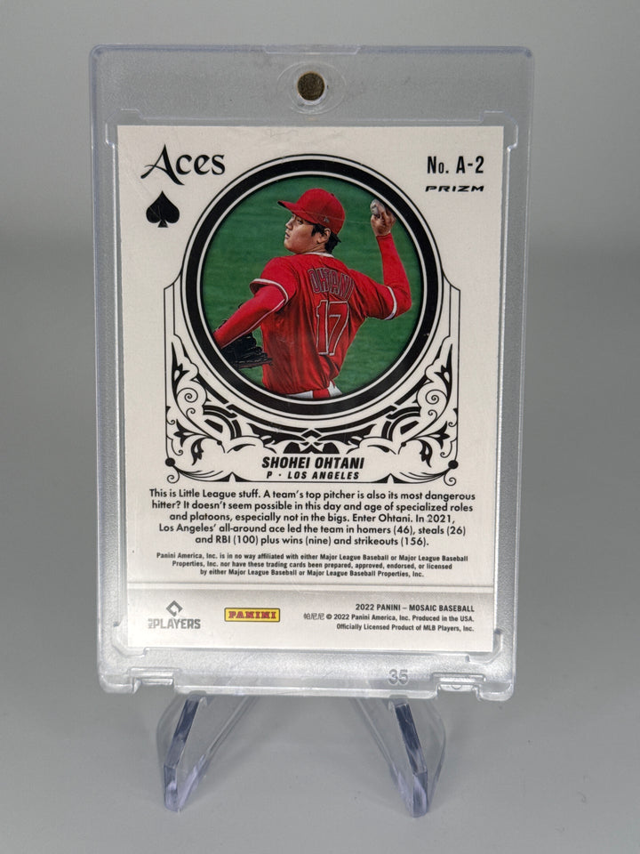 Shohei Ohtani 2022 Panini Mosaic Aces Mosaic Prizm