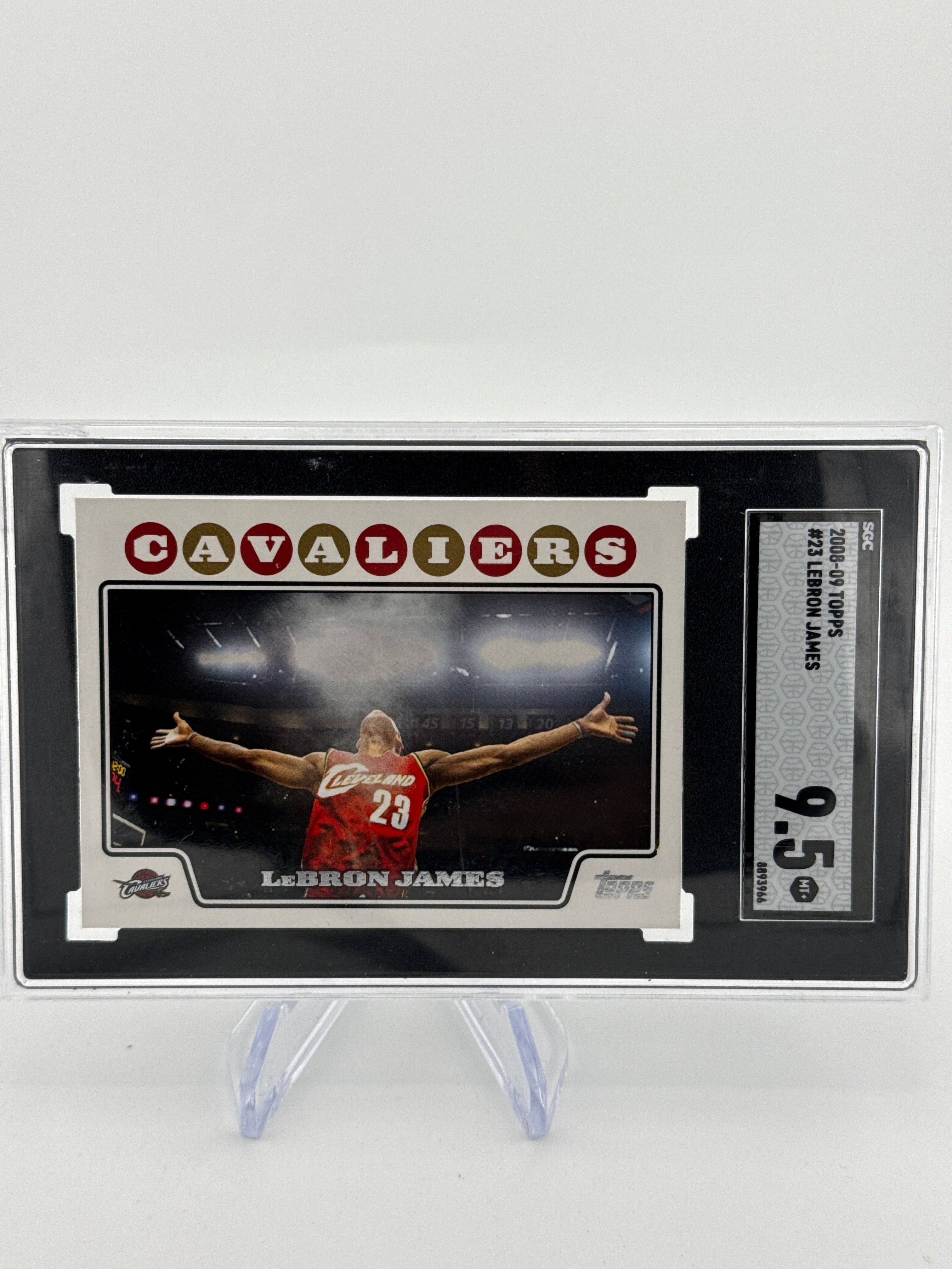 LeBron James 2008 Topps Chrome Chalk Toss, SGC 9.5 Gem Mint