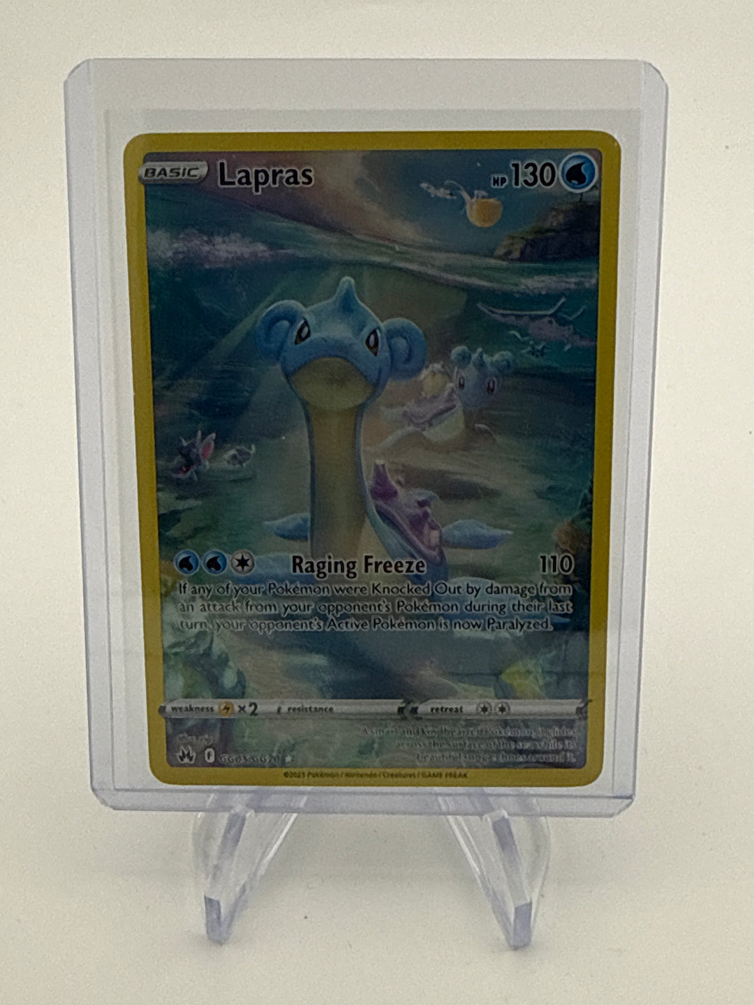 Pokemon TCG 2023 Lapras Crown Zenith Galarian Gallery, GG05/GG70