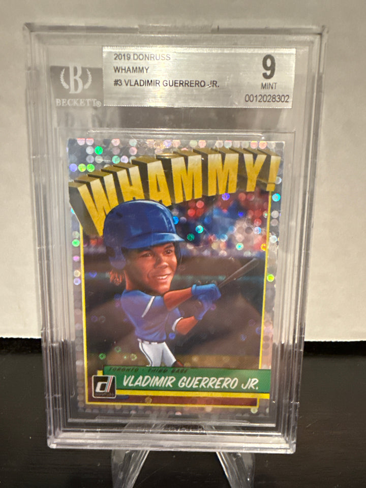 Vladimir Guerrero Jr. 2019 Panini Donruss Whammy SSP Case Hit Rookie, BGS 9 Mint