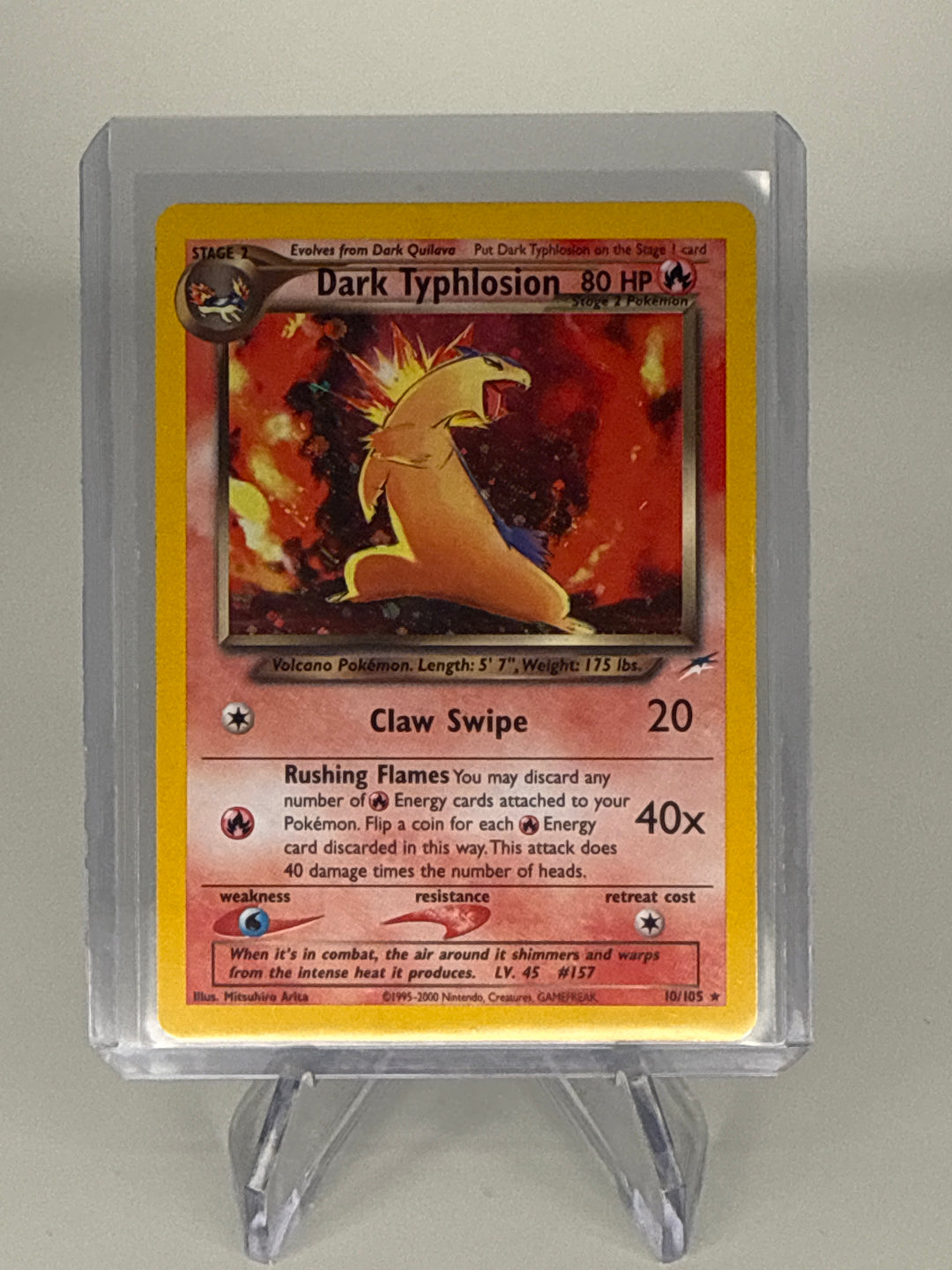 Pokemon TCG 2002 Dark Typhlosion Neo Destiny Holo, 10/105