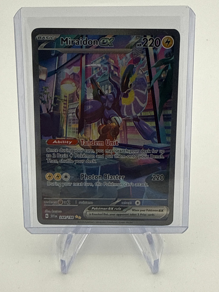 Pokemon TCG 2023 Miraidon EX Scarlet & Violet Special Illustration Rare, 244/198
