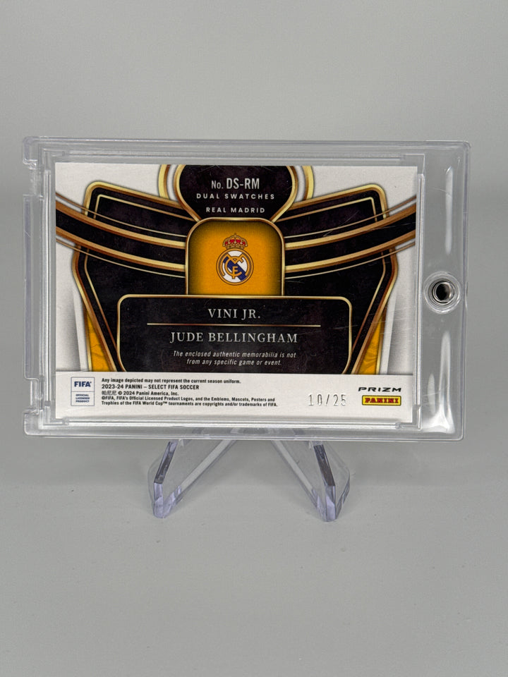 Vini Jr/Jude Bellingham 2023-2024 Panini Select Tie Die Dual Relic, 10/25