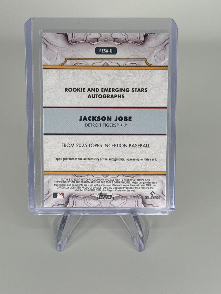 Jackson Jobe 2025 Topps Inception Green Rookie Auto, 49/99