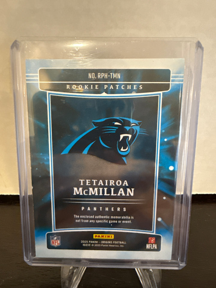 Tetairoa McMillan 2025 Panini Origins Rookie Relic, 148/199