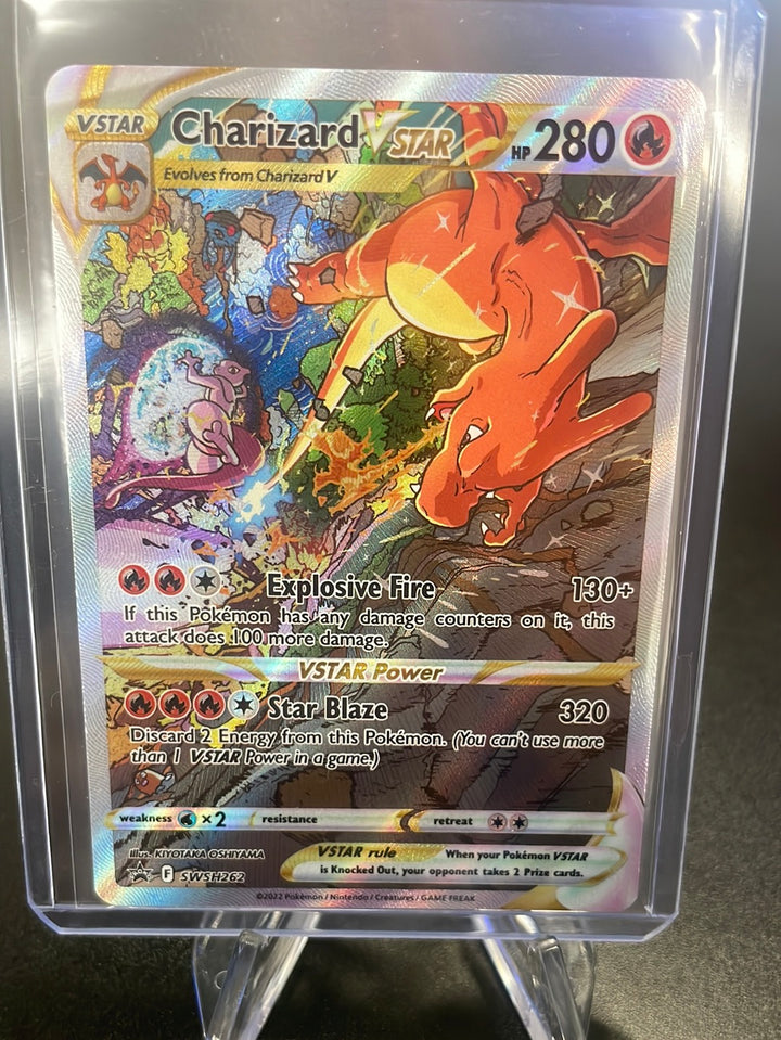 Pokémon TCG 2022 Charizard VStar Black Star Promo Ultra Rare Holofoil, SWSH262