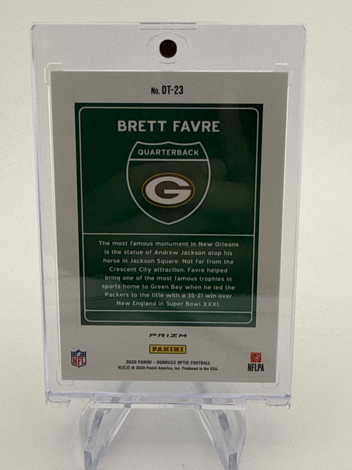 Brett Favre 2020 Panini Donruss Optic SSP Case Hit Downtown