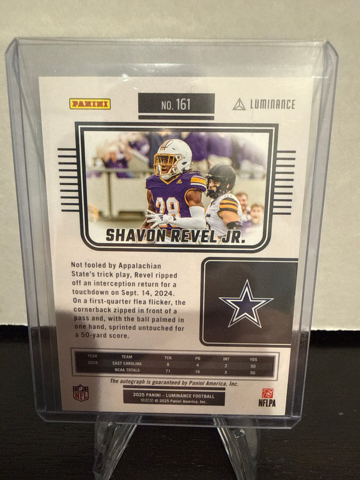Shavon Revel Jr. 2025 Panini Luminance Rookie Auto Vivid, 08/10