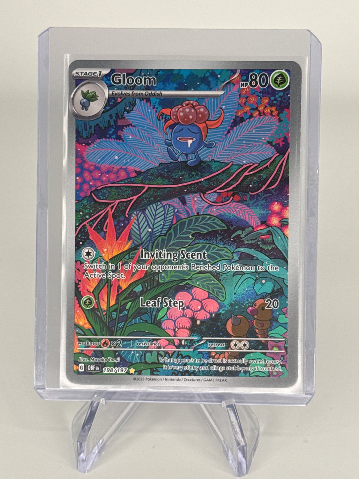 Pokemon TCG 2023 Gloom Obsidian Flames Illustration Rare Full Art, 198/197