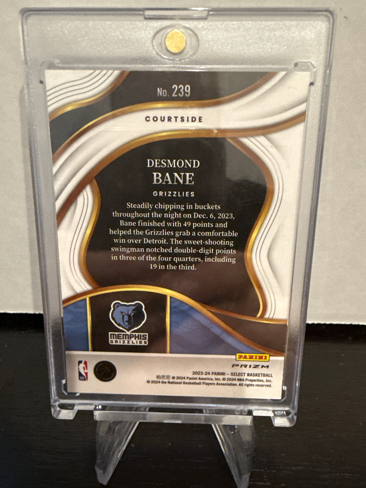 Desmond Bane 2024 Panini Select Zebra SSP