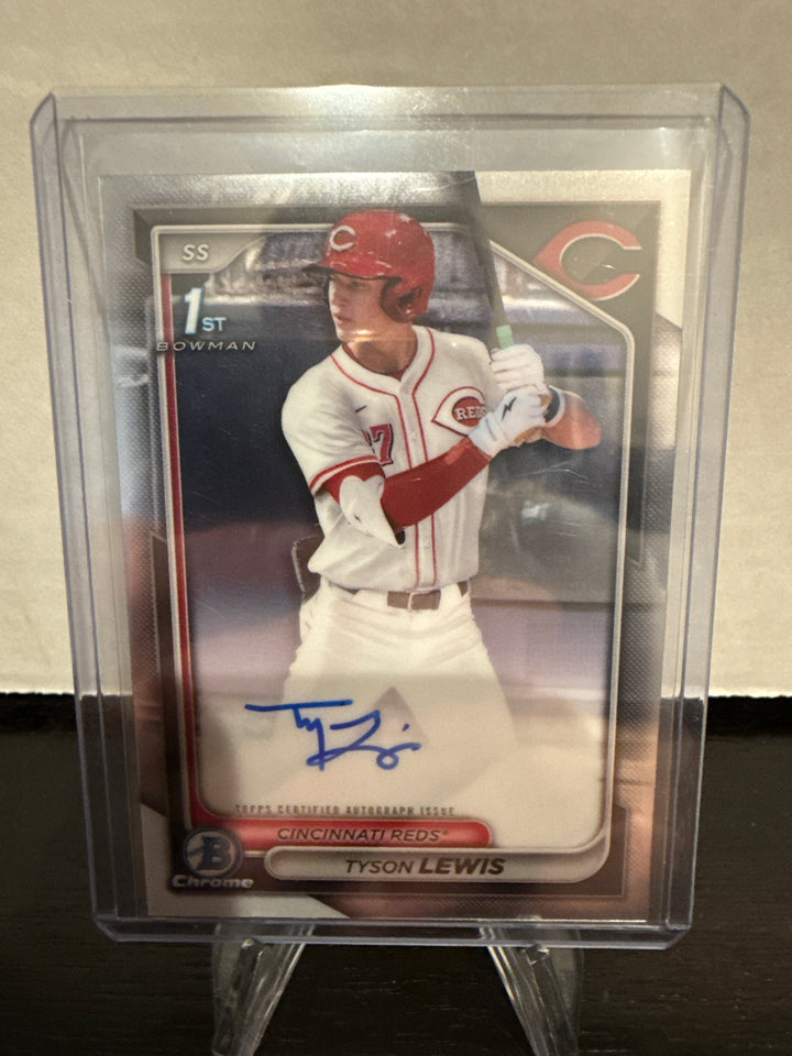 Tyson Lewis 2024 Bowman Chrome 1st Bowman Auto