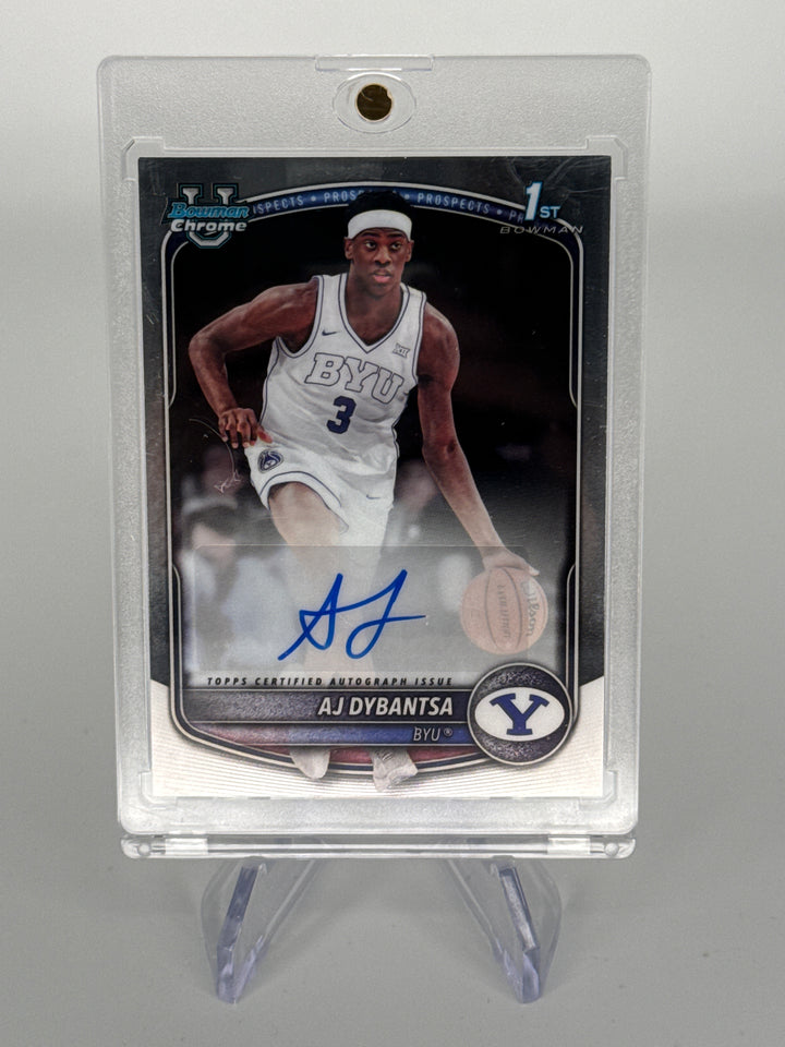 AJ Dybantsa 2025 Bowman Chrome University 1st Auto