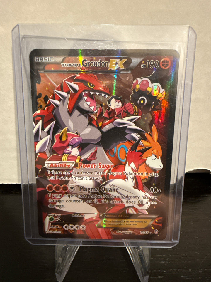 Pokémon TCG 2015 Team Magma's Groudon-EX Double Crisis Ultra Rare Holofoil, 15/34