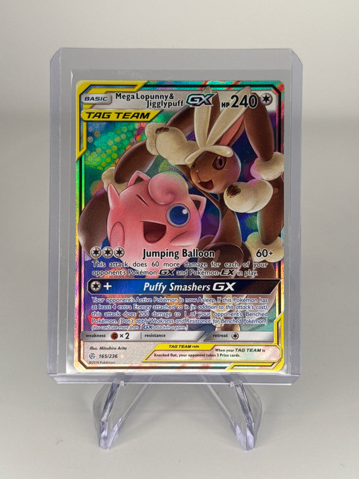 Pokemon TCG 2019 Mega Lopunny & Jigglypuff GX Tag Team Cosmic Eclipse, 165/236