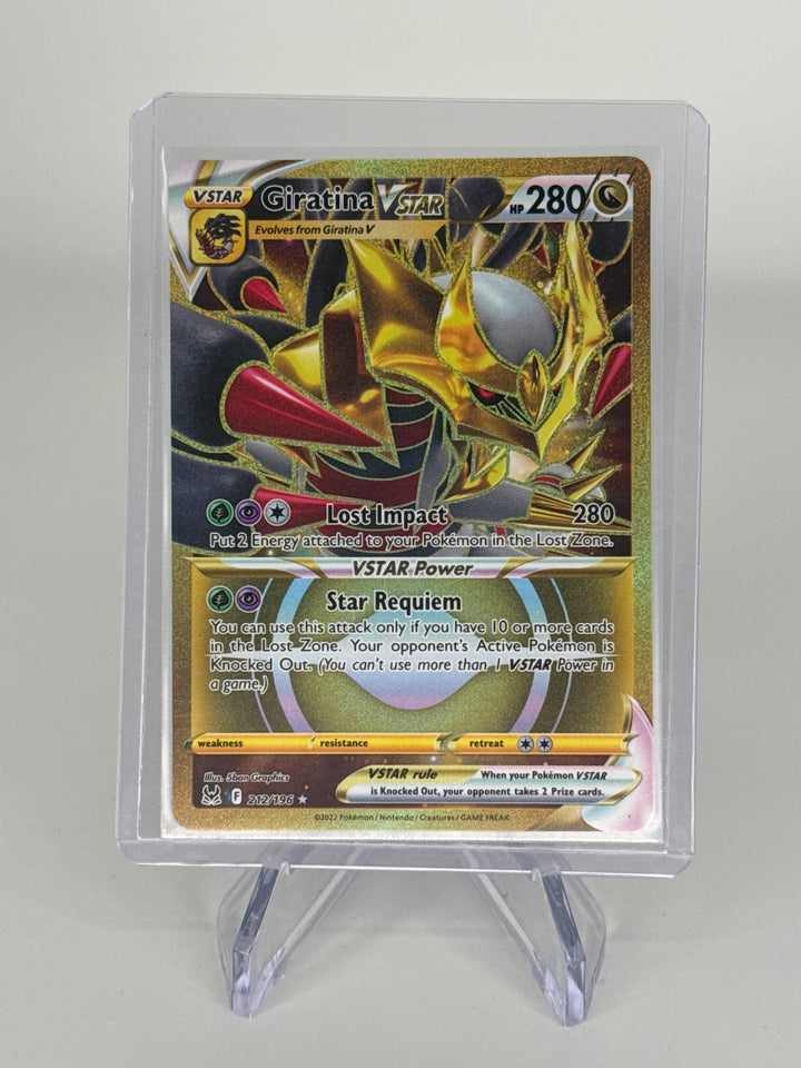 Pokemon TCG 2022 Giratina VSTAR Lost Origin Rare Secret Pokemon Holo, 212/196
