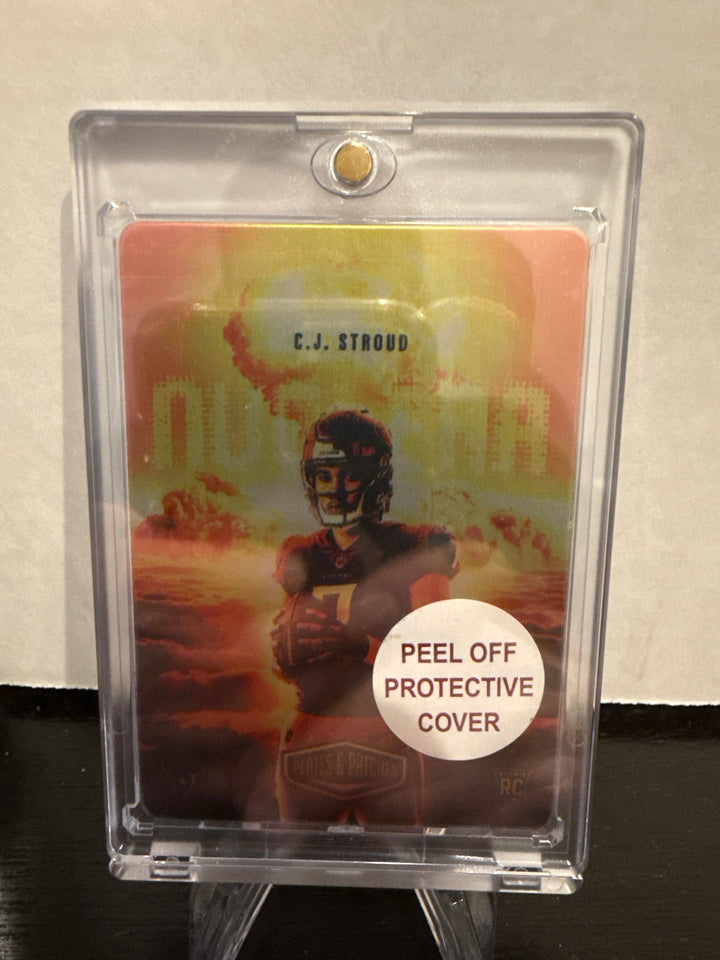 CJ Stroud 2023 Panini Plates & Patches Nuclear SSP Case Hit Rookie