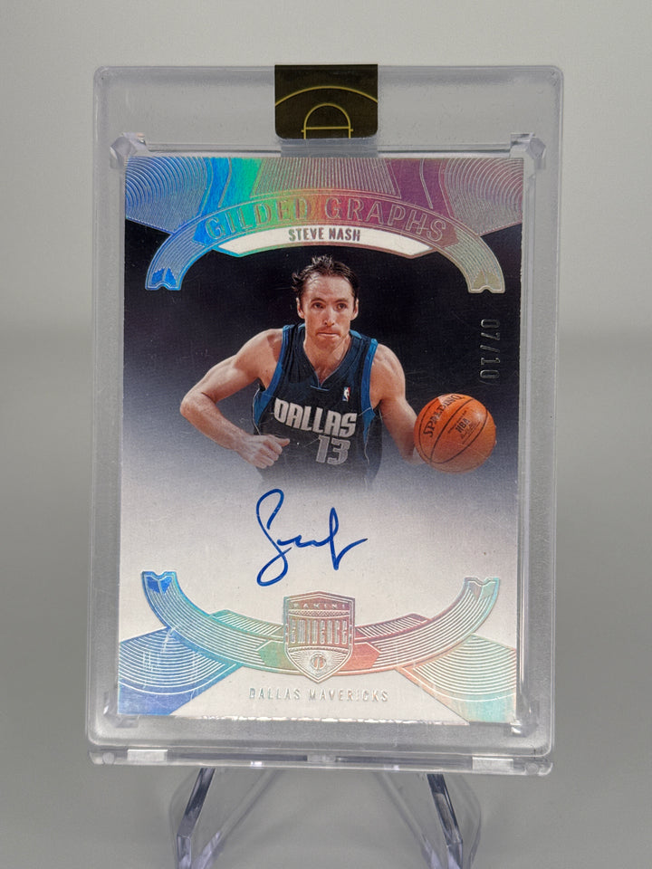 Steve Nash 2021-2022 Panini Eminence Gilded Graphs Auto, 07/10