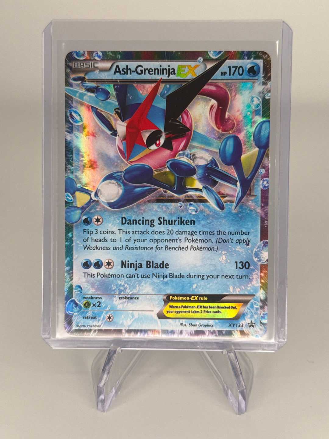 Pokemon TCG 2016 Ash-Greninja EX Black Star Promo Holo, XY133