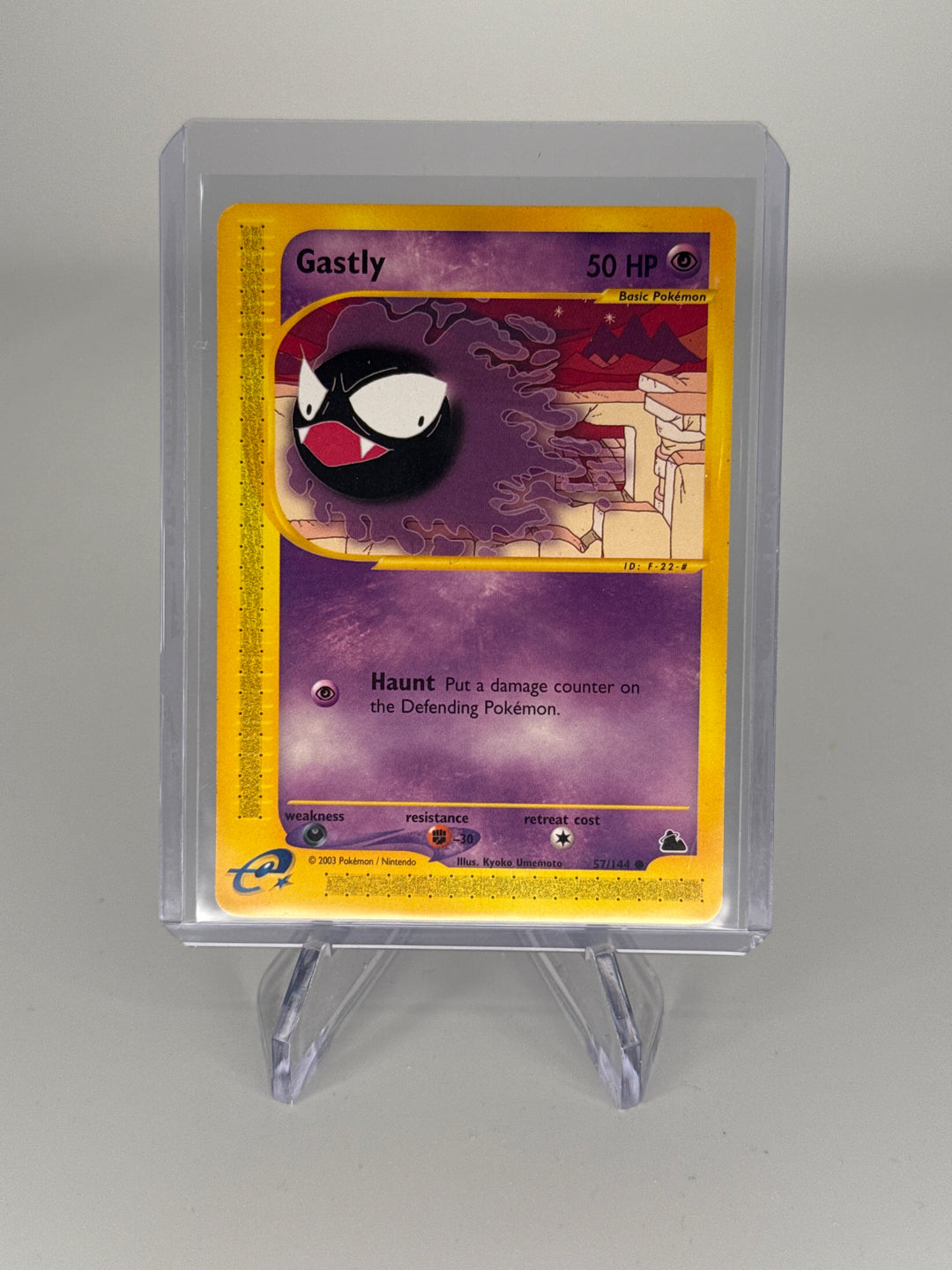 Pokemon TCG 2003 Gastly Skyridge E-Reader, 57/144