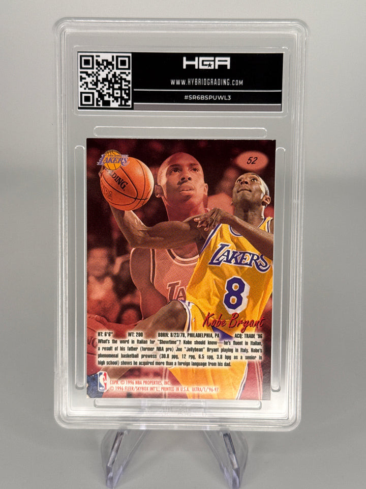 Kobe Bryant 1996 Fleer Ultra Rookie, HGA 9 Mint