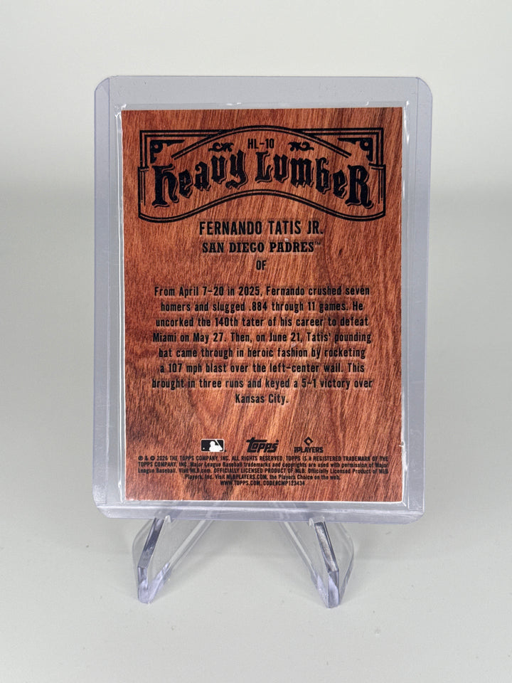Fernando Tatis Jr. 2026 Topps Series One Heavy Lumber SSP Case Hit
