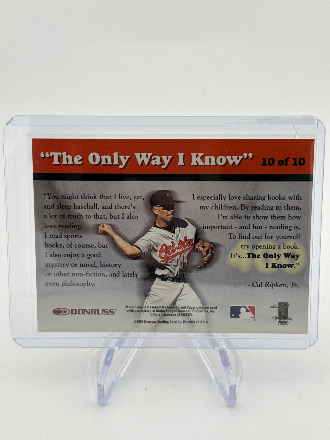 Cal Ripken Jr 1997 Donruss The Camden Yards Public Library Auto, 1 of 2,131